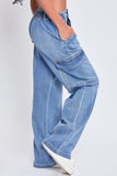 YMI Jeanswear High-Rise Straight Cargo Jeans