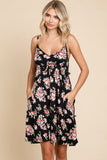 Culture Code Full Size Floral Frill Cami Dress